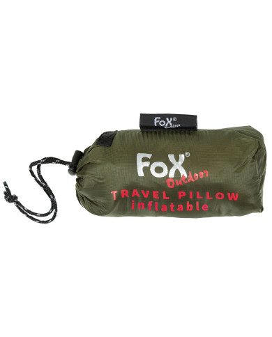 Travel Pillow, inflatable, OD green