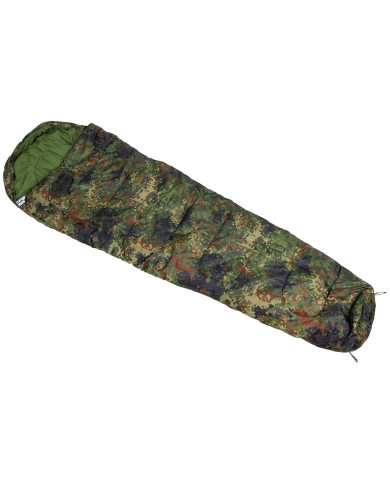 Mummy Sleeping Bag, flecktarn, 2-layer filling