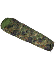 Mummy Sleeping Bag, flecktarn, 2-layer filling