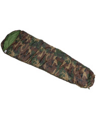 Mummy Sleeping Bag, woodland, 2-layer filling