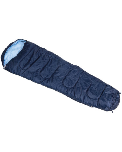 Mummy Sleeping Bag, blue, 2-layer filling