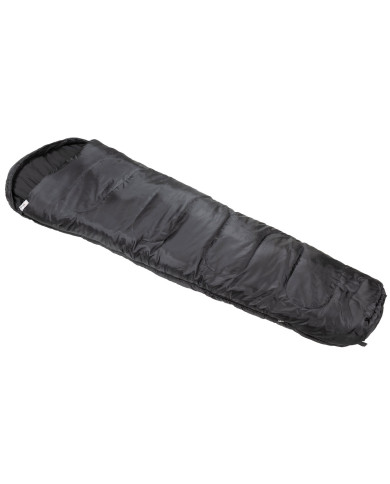 Mummy Sleeping Bag, black, 2-layer filling