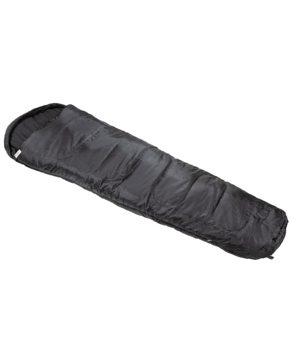 Mummy Sleeping Bag, black, 2-layer filling