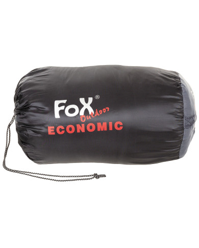 Mummy Sleeping Bag, "Economic", black-grey