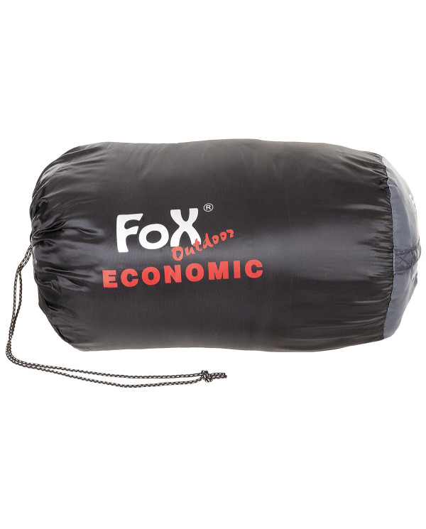 Mummy Sleeping Bag, "Economic", black-grey