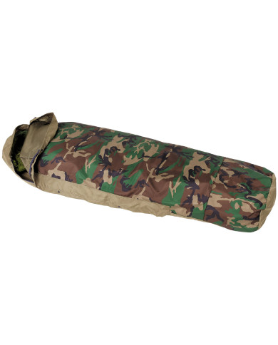 Sleeping Bag Cover, Modular, 3-Layer Laminate, woodland