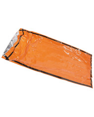 Emergency Sleeping Bag, orange, one side aluminium-coated