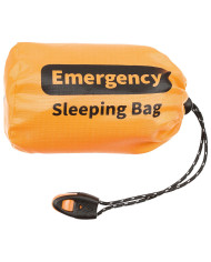 Emergency Sleeping Bag, orange, one side aluminium-coated