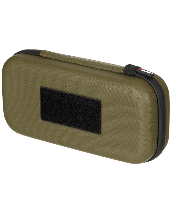 Case, Hardshell, large, with hook-and-loop straps, OD green