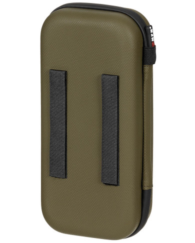 Case, Hardshell, large, with hook-and-loop straps, OD green