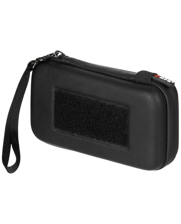 Case, Hardshell, small, with hook-and-loop straps, black