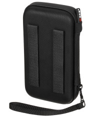 Case, Hardshell, small, with hook-and-loop straps, black