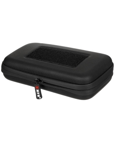 Case, Hardshell, small, with hook-and-loop straps, black
