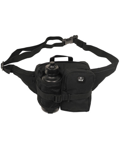Waist Bag with Drinking Bottle, black