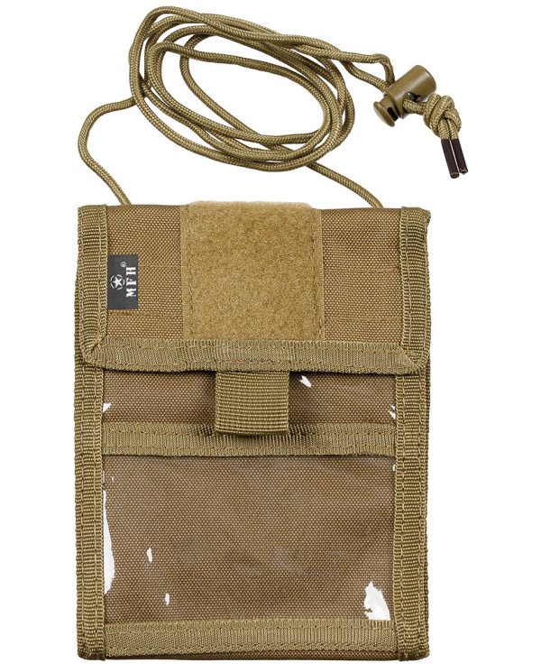 Neck Pouch, coyote tan