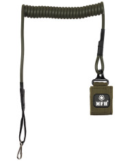 Lanyard for Pistol, OD green, with carabiner