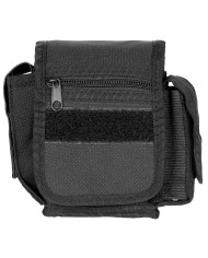 Belt Pouch with 3 compartments,  black