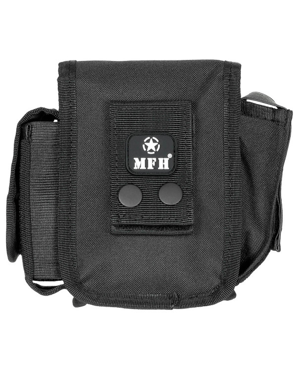 Belt Pouch with 3 compartments,  black