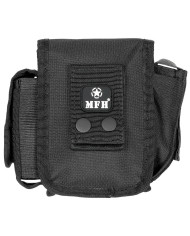 Belt Pouch with 3 compartments,  black