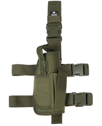 Leg Holster, OD green, adjustable, right