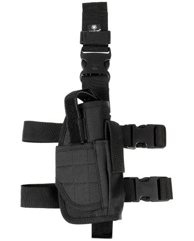 Leg Holster, black,  adjustable, right