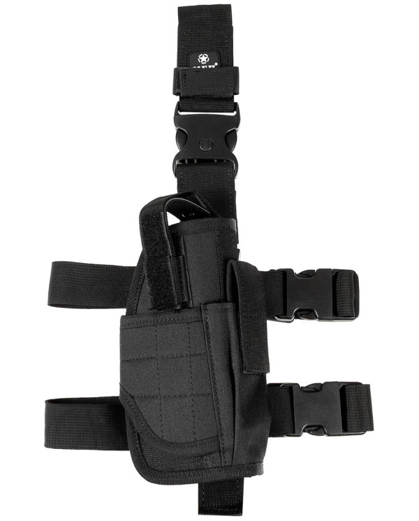 Leg Holster, black,  adjustable, right