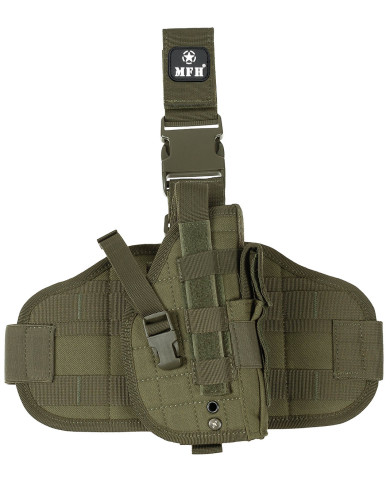 Leg Holster, "MOLLE", right, OD green