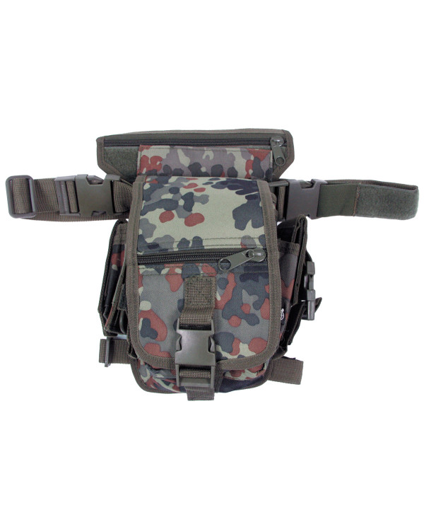 Hip Bag, flecktarn, leg- and belt fixation