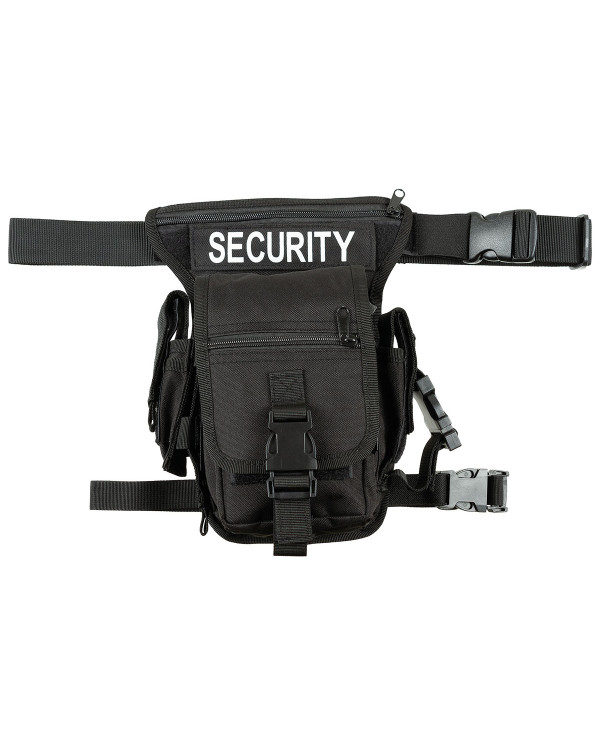 Hip Bag, "Security", black, leg- and belt fixation