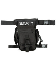 Hip Bag, "Security", black, leg- and belt fixation