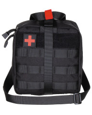 Pouch, First Aid, large, "MOLLE IFAK", black