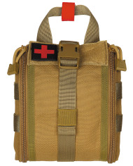 Pouch, First Aid, small,  "MOLLE IFAK", coyote tan