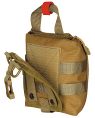 Pouch, First Aid, small,  "MOLLE IFAK", coyote tan