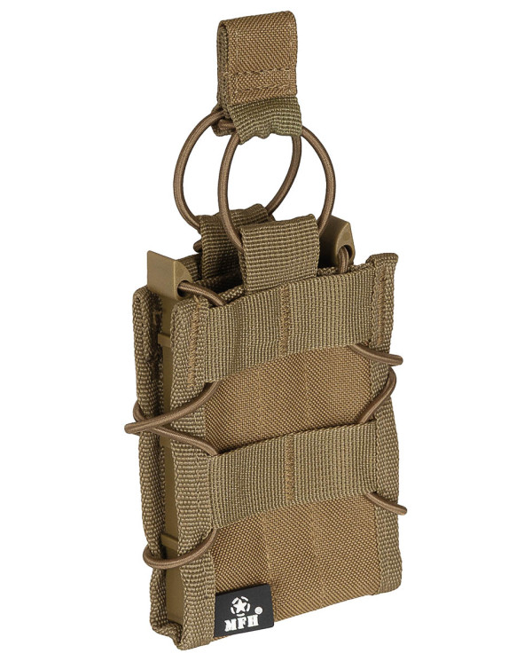 Magazine Pouch, "Bungee Lock",   coyote tan