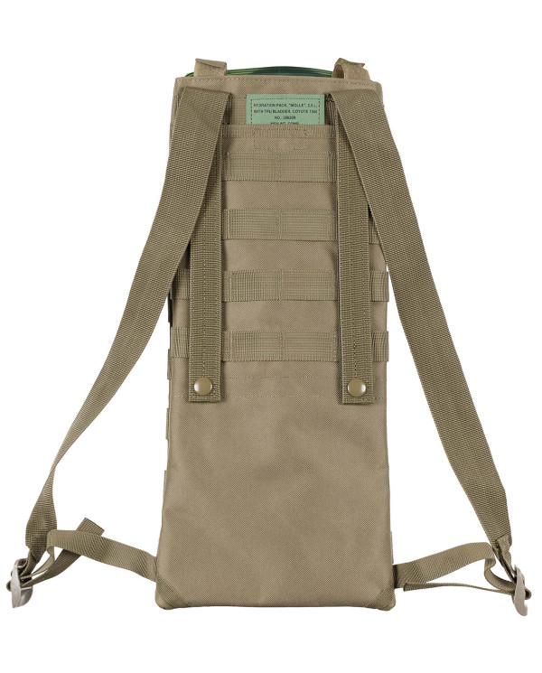 Hydration Pack, "MOLLE", 2.5 l, with TPU bladder, coyote tan