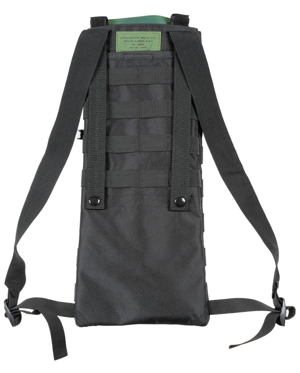 Hydration Pack, "MOLLE", 2.5 l, with TPU bladder, black