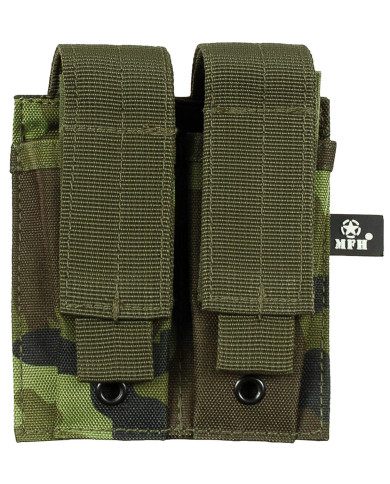 Magazine Pouch, double, small, "MOLLE", M 95 CZ camo