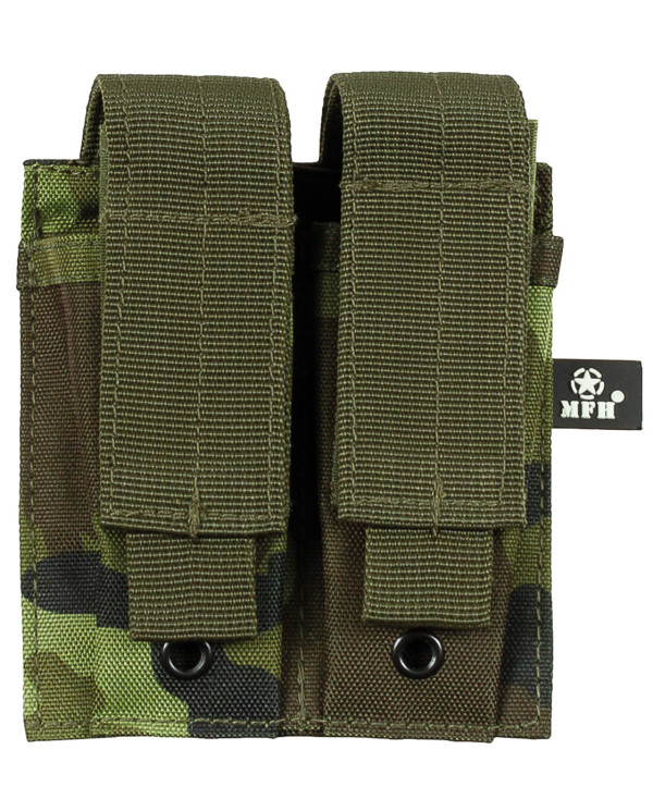 Magazine Pouch, double, small, "MOLLE", M 95 CZ camo