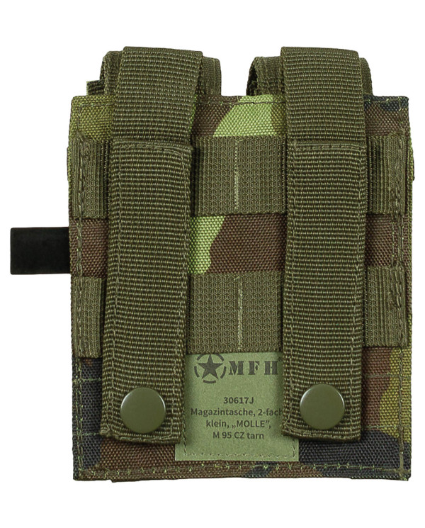 Magazine Pouch, double, small, "MOLLE", M 95 CZ camo