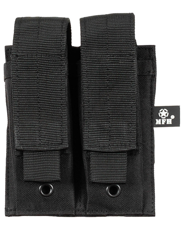 Magazine Pouch, double, small, "MOLLE", black