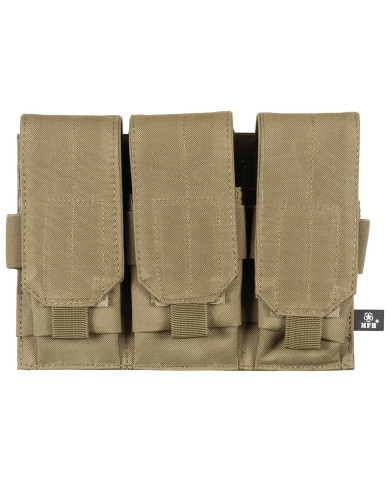Magazine Pouch, triple, "MOLLE", coyote tan
