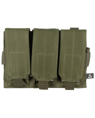 Magazine Pouch, triple, "MOLLE", OD green