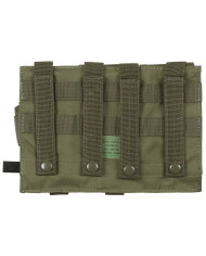 Magazine Pouch, triple, "MOLLE", OD green