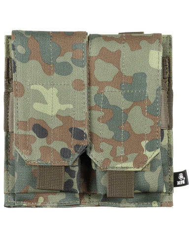 Magazine Pouch, double, "MOLLE", flecktarn