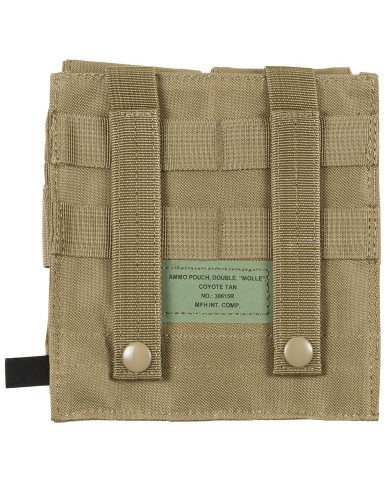 Magazine Pouch, double,  "MOLLE", coyote tan