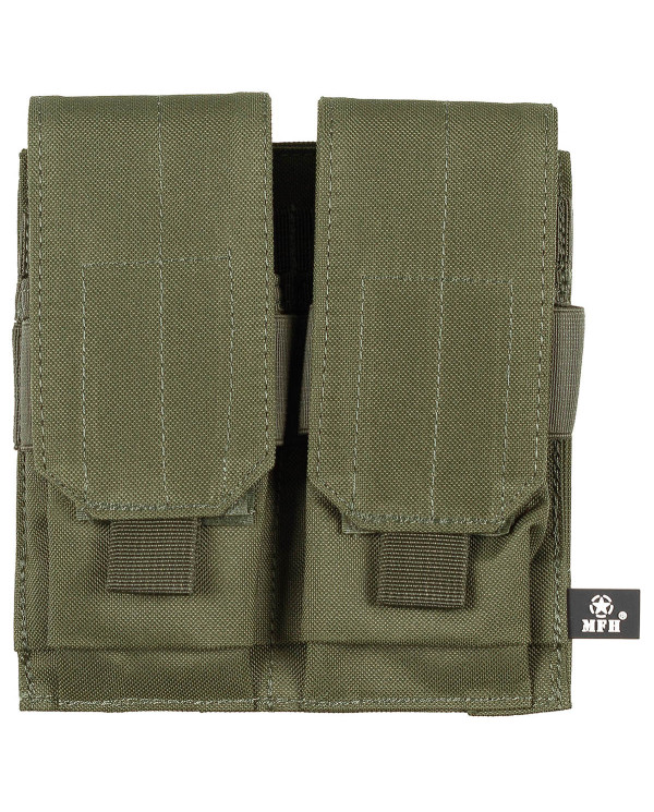 Magazine Pouch, double, "MOLLE", OD green