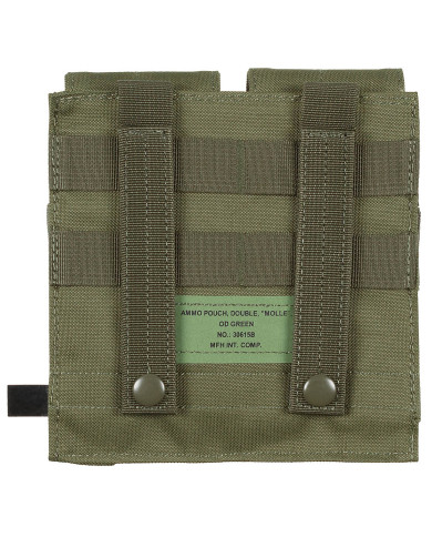 Magazine Pouch, double, "MOLLE", OD green