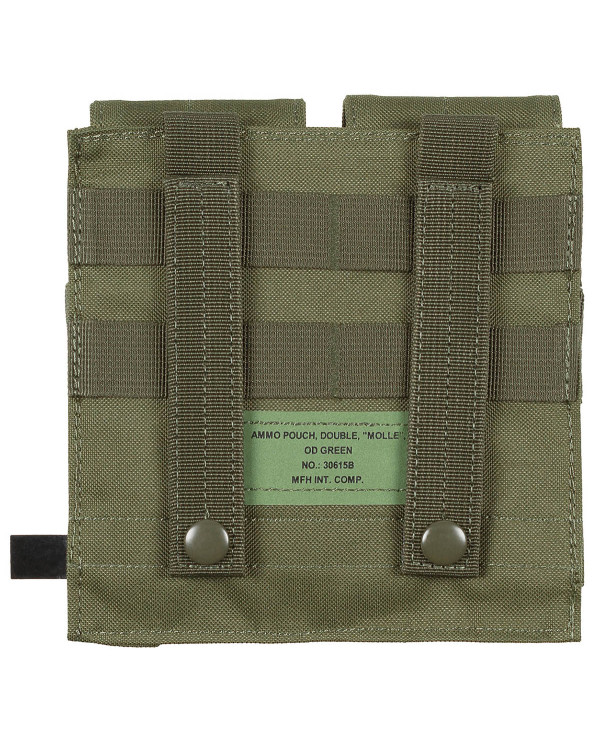 Magazine Pouch, double, "MOLLE", OD green