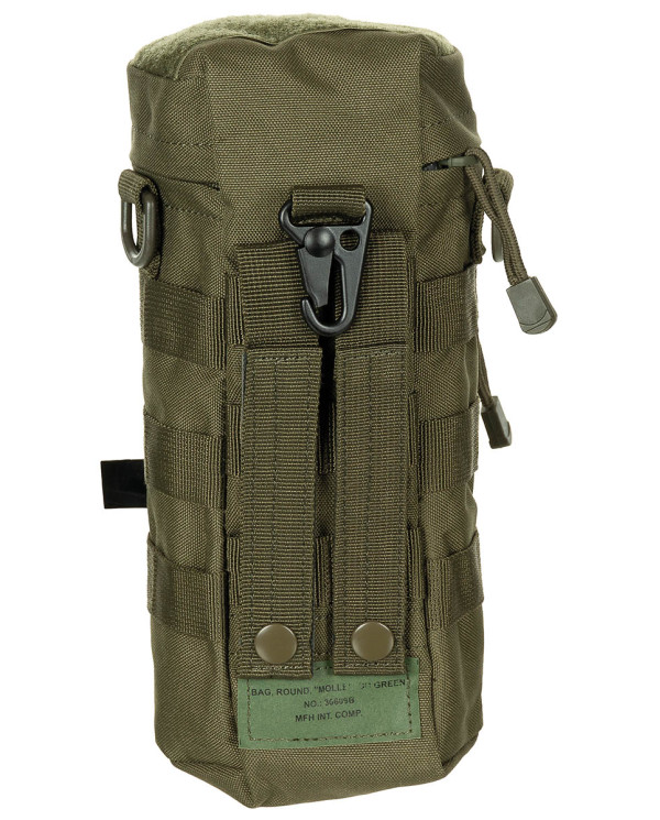 Pouch, round, "MOLLE", OD green