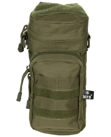 Pouch, round, "MOLLE", OD green